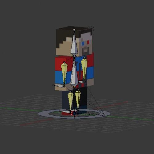 Low Poly Minecraft Character preview image